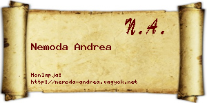 Nemoda Andrea névjegykártya